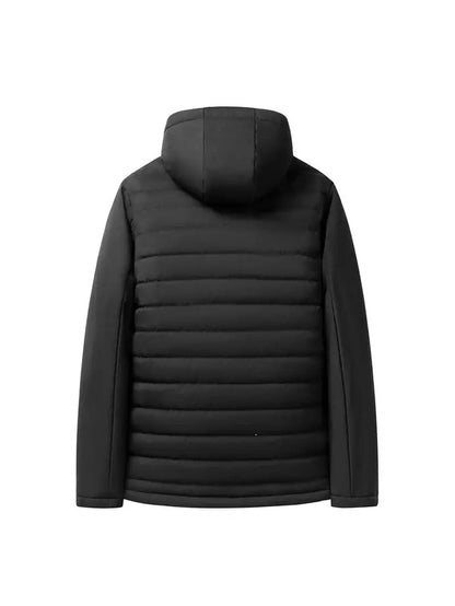 Hooded Puffer Jacket – Fleece Lined Warm Winter Coat