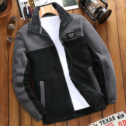 Fleece Zip-Up Jacket – Warm Casual Outdoor Winter Coat