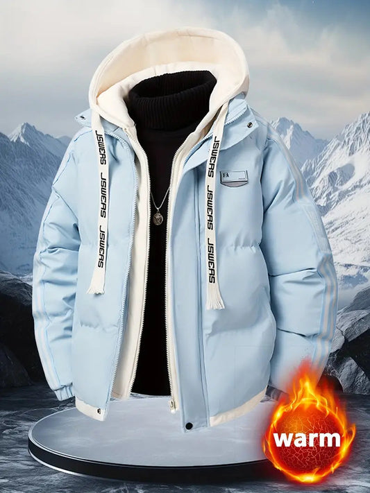 Hooded Winter Puffer Jacket – Thick Insulated Warm Parka Coat