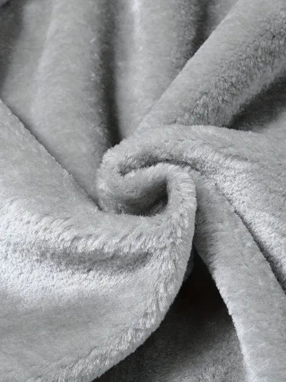 Black Fleece-Lined Winter Jacket – Hooded Thermal Warm Coat